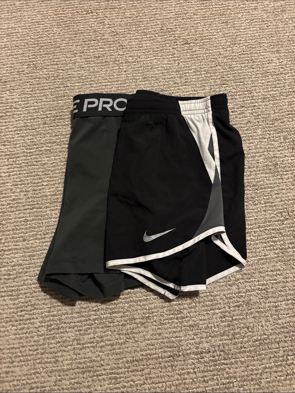 Nike Black and Gray Athletic Shorts Duo